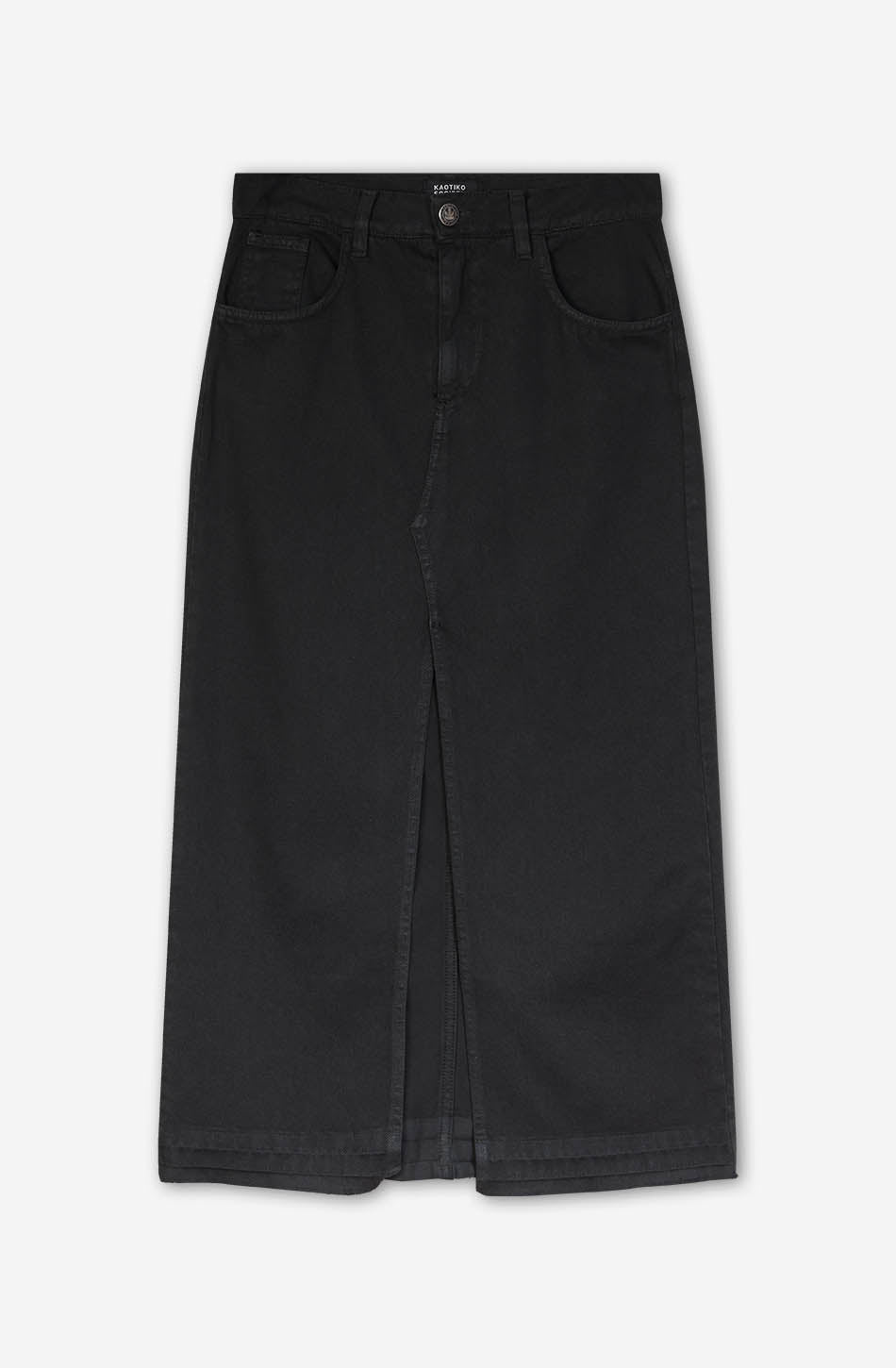 Black Denim Skirt