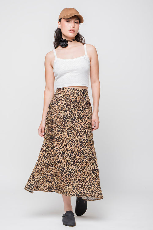 Leopard Long Skirt