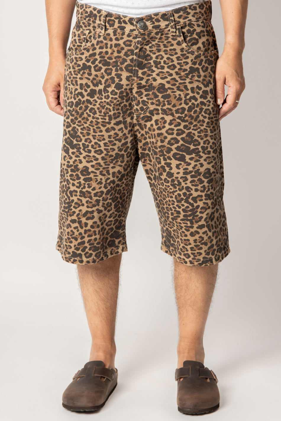 Bermuda Losse Leopard Brown