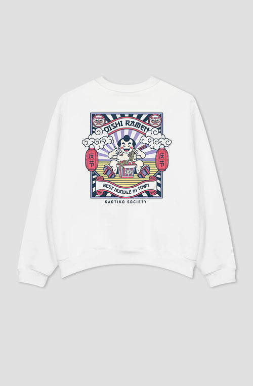 Sudadera Organic Cotton Oishi Ramen White