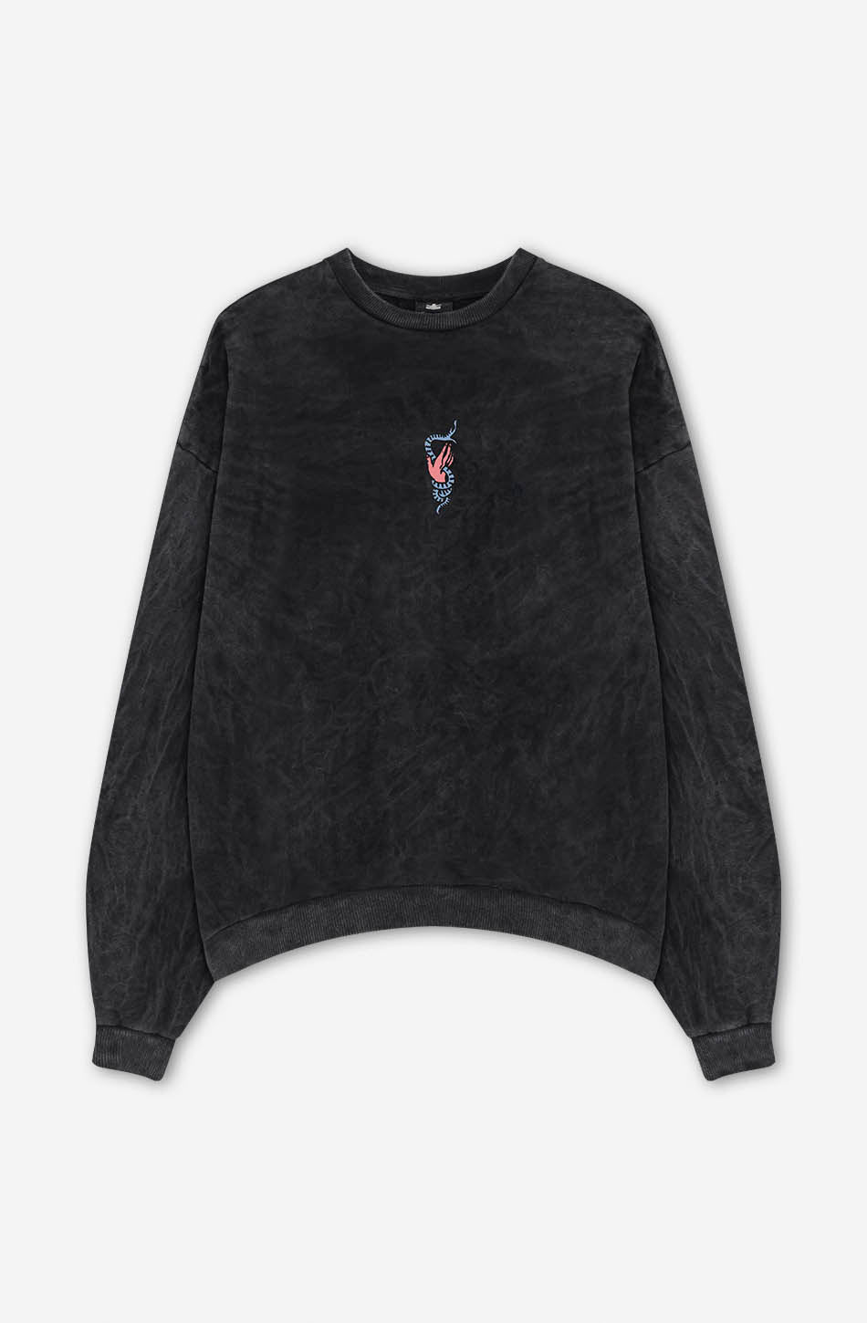 Sudadera Washed Still Alive Black