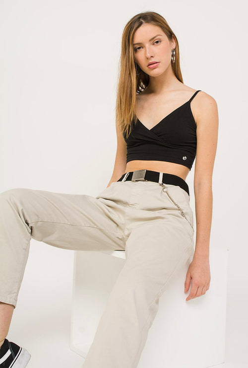 Black crop top Nicole