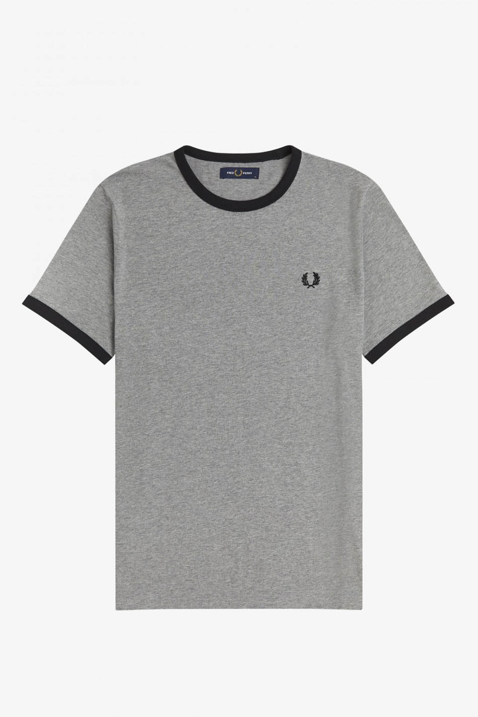 T-shirt Fred Perry Ringer gris/noir