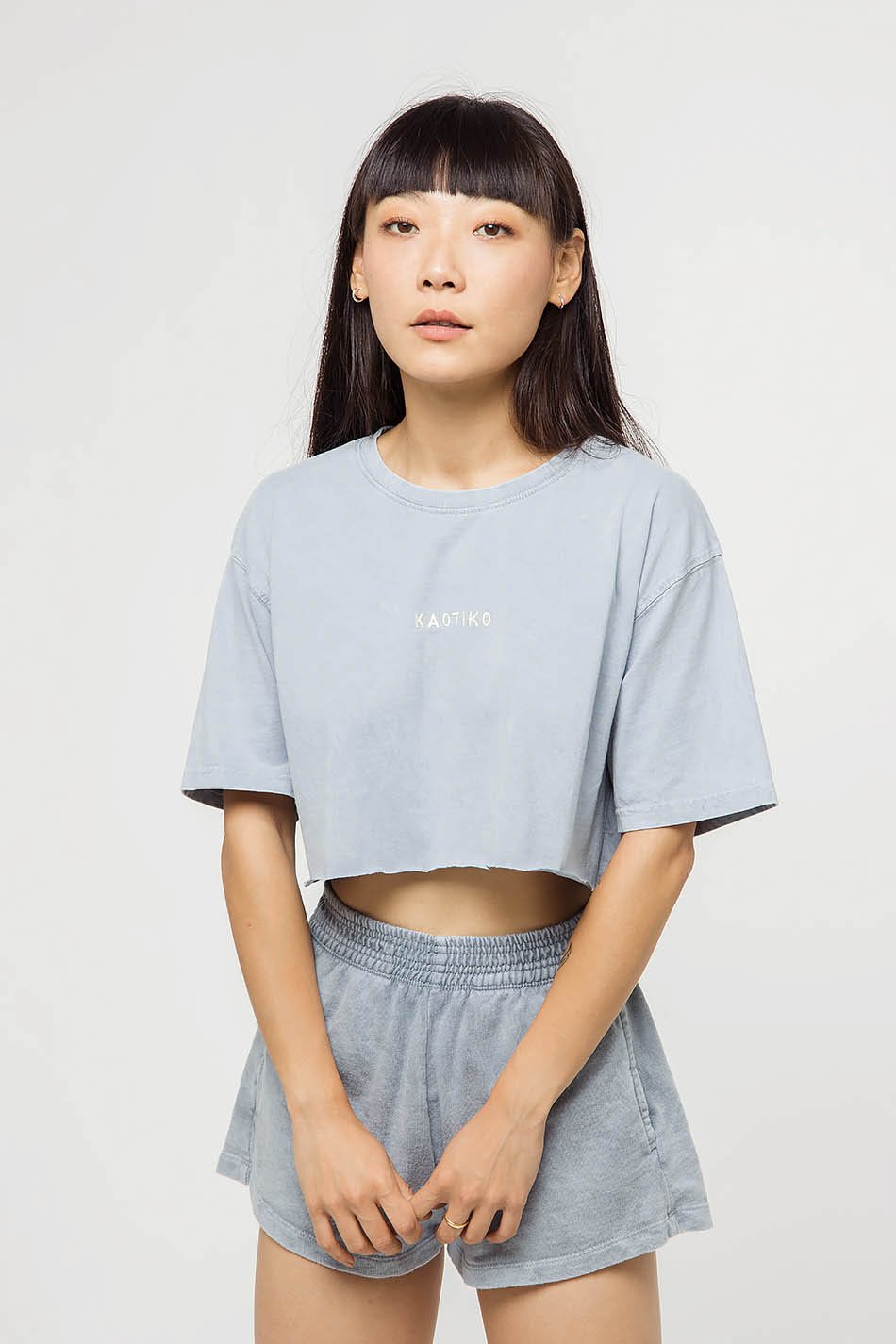 T-shirt Cropped Kaotiko Acero