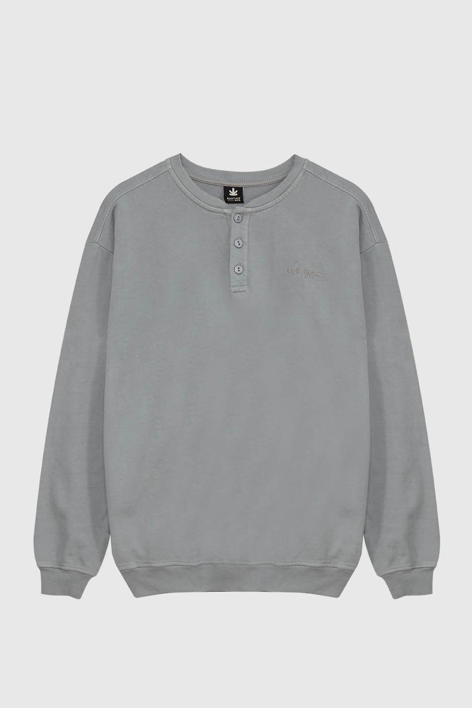 Sweatshirt Helmer Washed Bleu Pâle