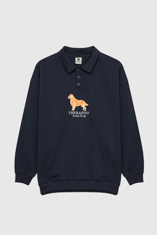 Golden Sweatshirt Navy