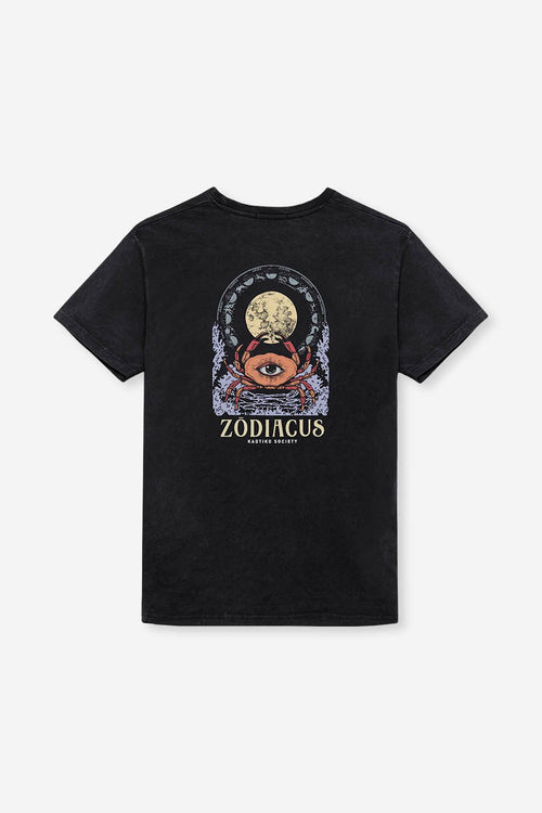 T-Shirt Washed Zodiacus Black