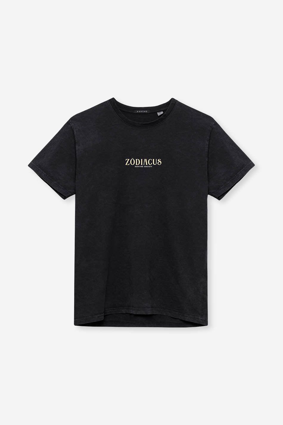 Tee-shirt Washed Zodiacus Black