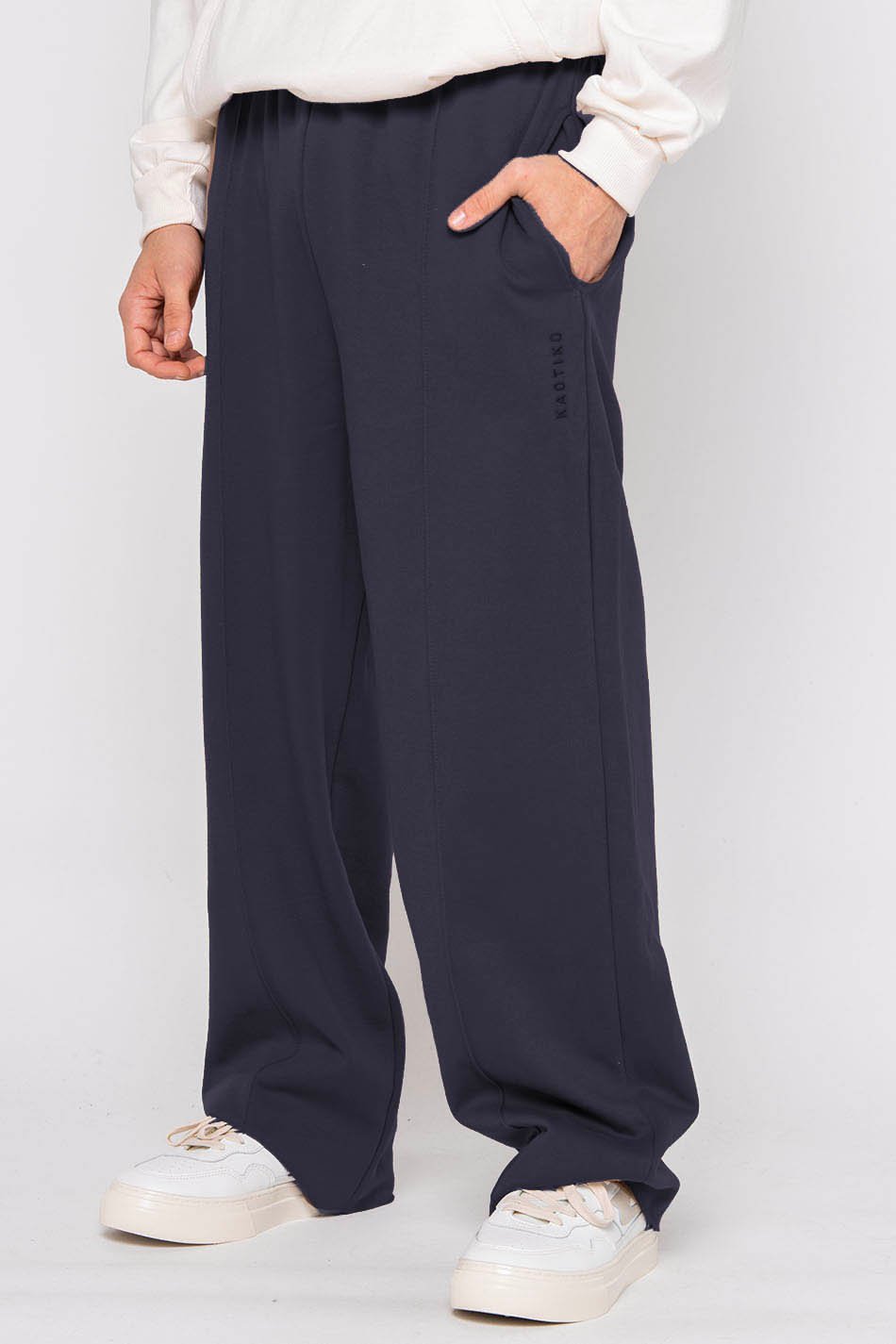 Pantalon de survêtement Wide Leg Navy