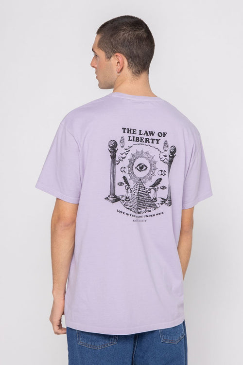 Mauve Liberty Washed T-shirt