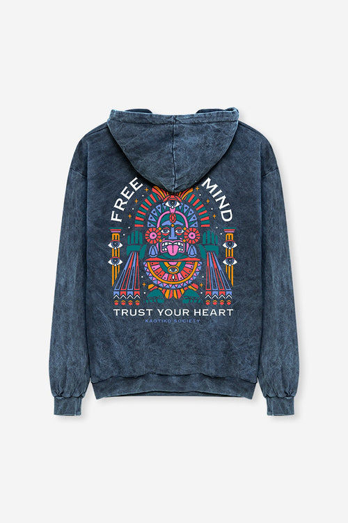 Navy Free Your Mind Washed Sweatshirt