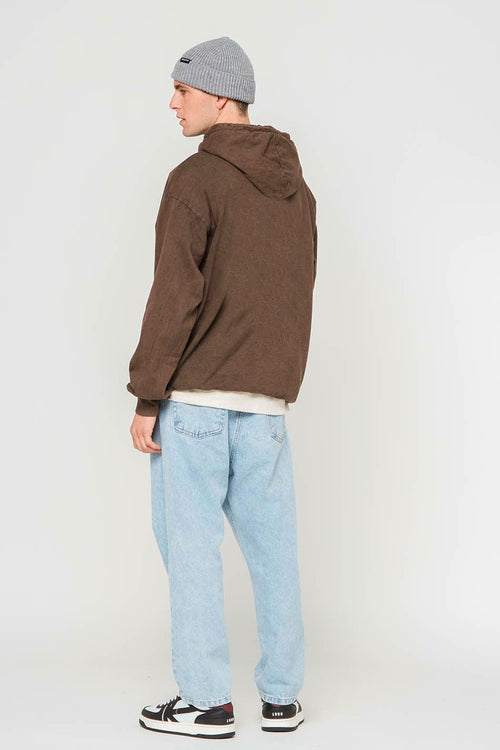 Washed Vancouver Society Brown Sweatshirt