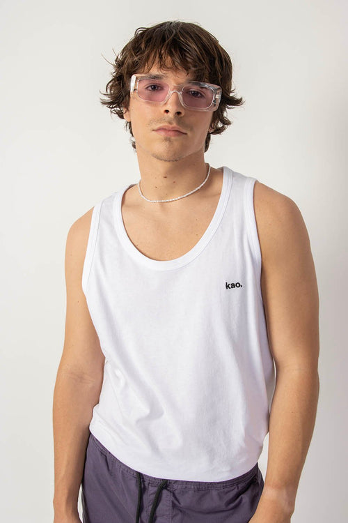 White Nathan Tank Top