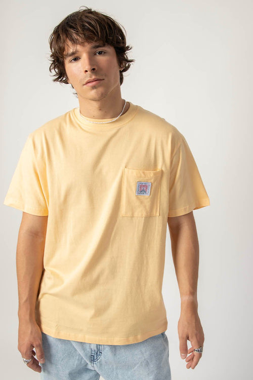 Tee-shirt Pocket Flower Society Vanille