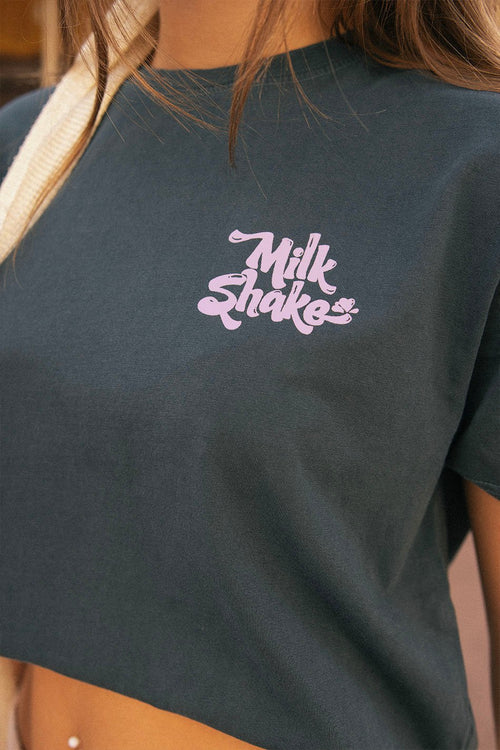 Navy Milkshake Washed T-Shirt