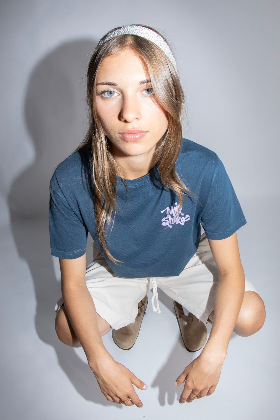 Navy Milkshake Washed T-Shirt