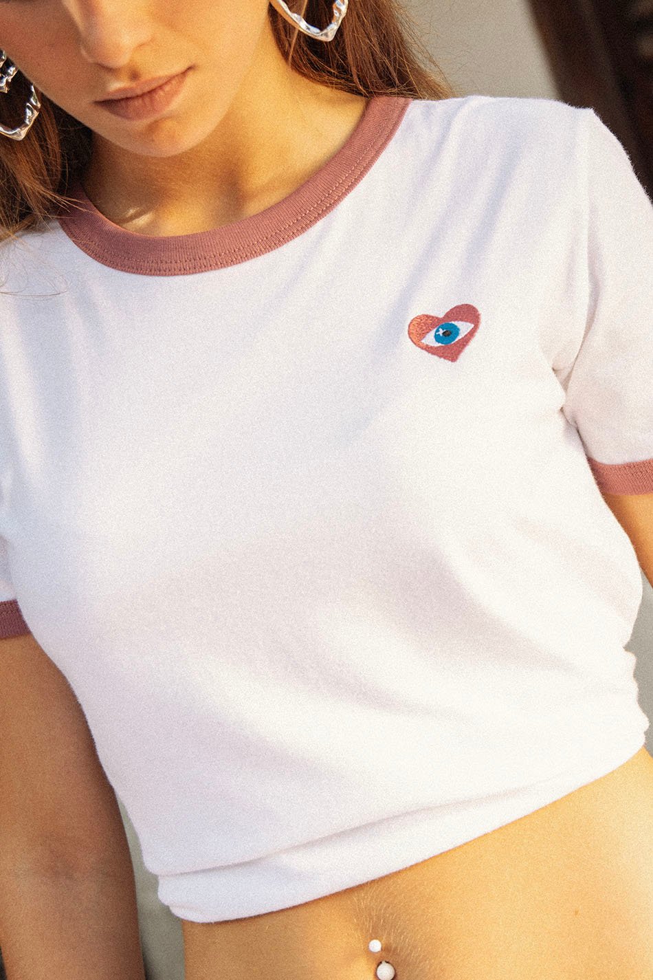 T-Shirt Heart / Eye White