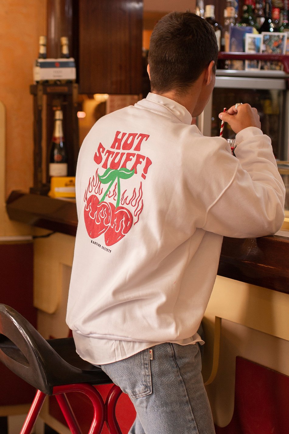 Sweat-shirt Hot Stuff White