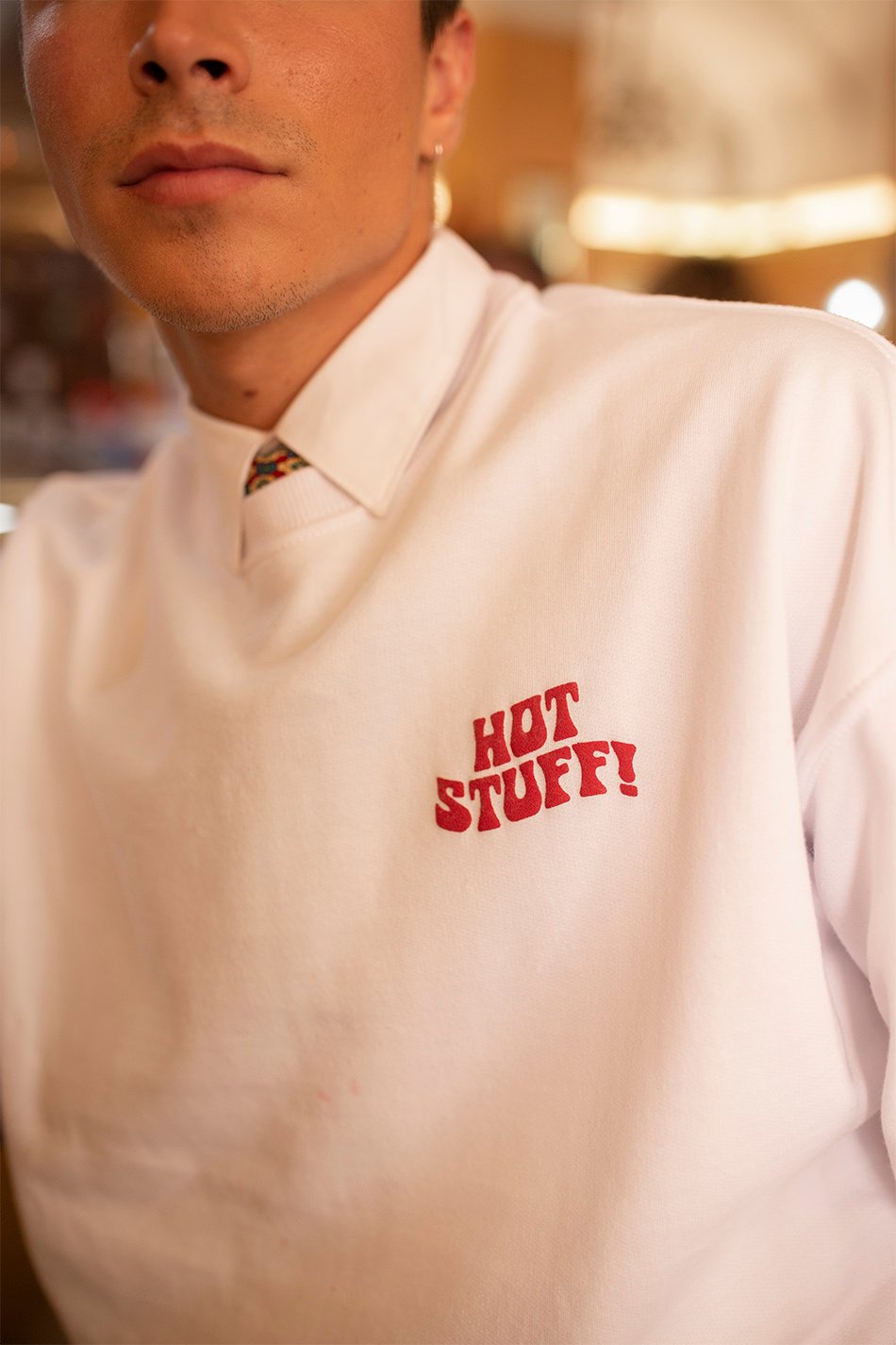 Sweat-shirt Hot Stuff White