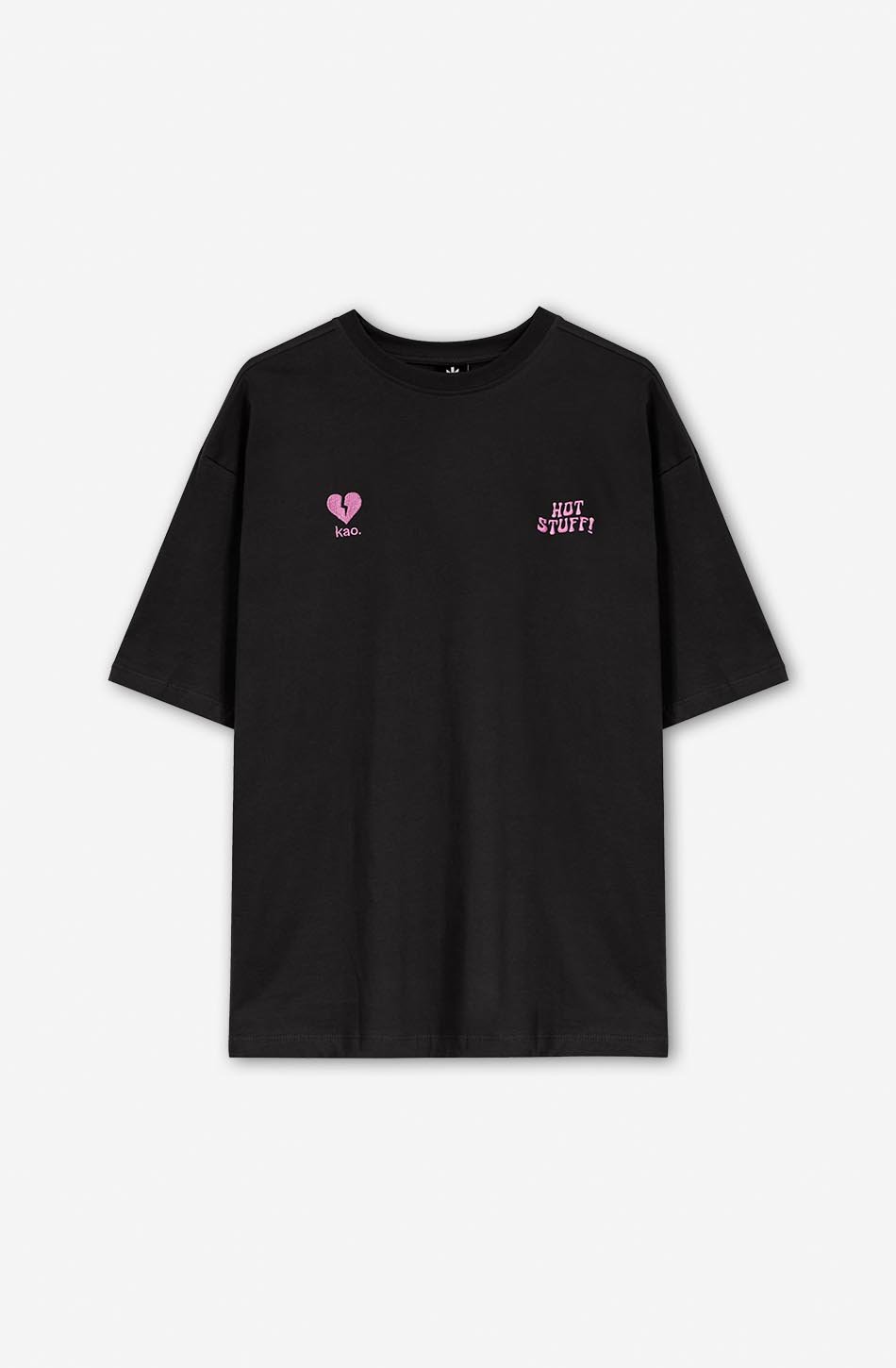 Hot Stuff Heart T-Shirt in Schwarz