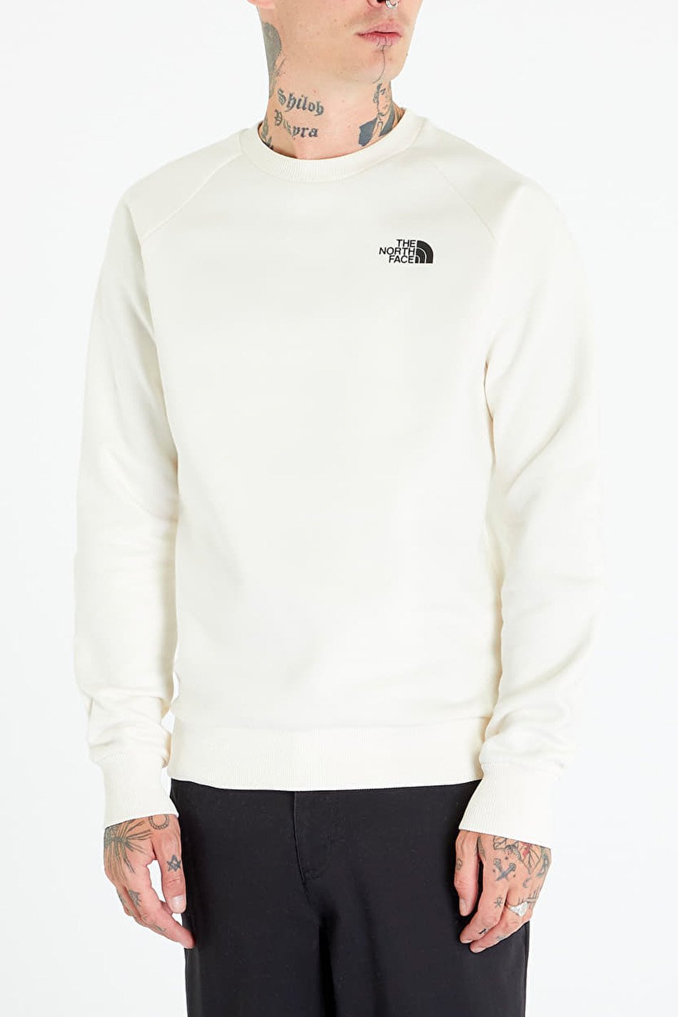 Sweat-shirt The North Face Raglan Redbox Gardenia White