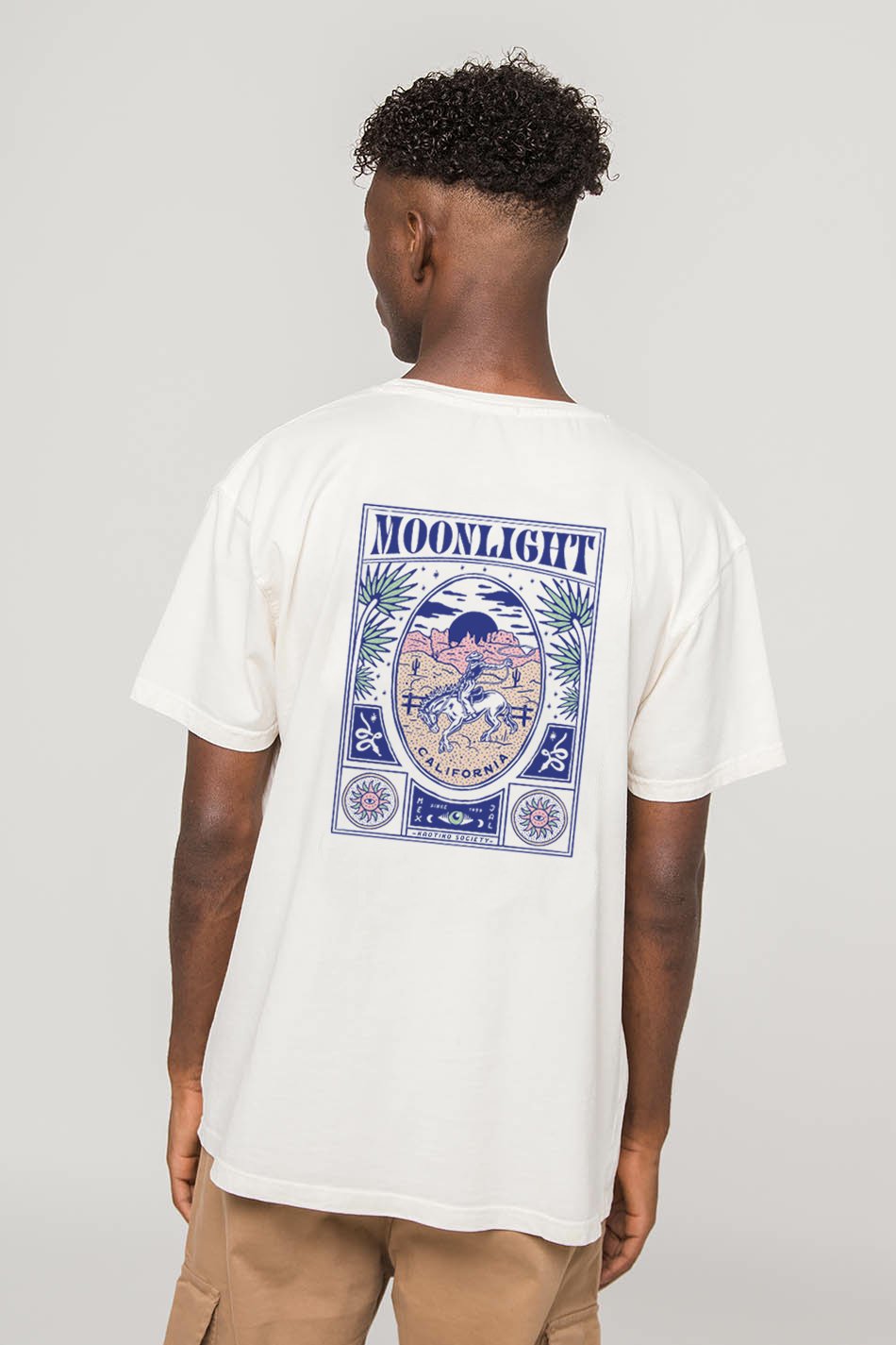 Tee-shirt Washed Moonlight Ivory