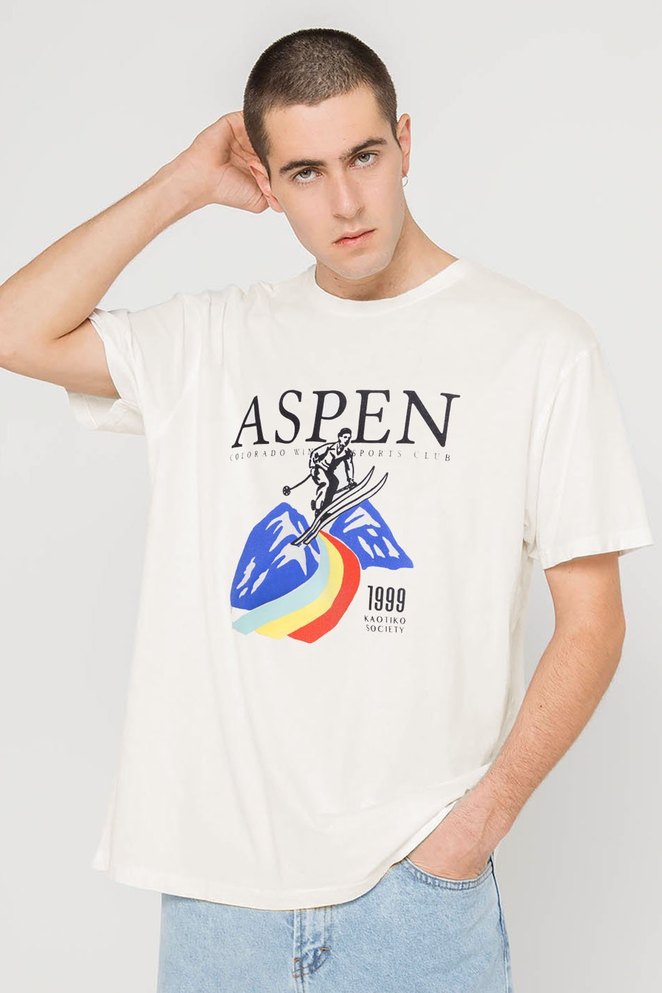 Camiseta Washed Aspen Ivory