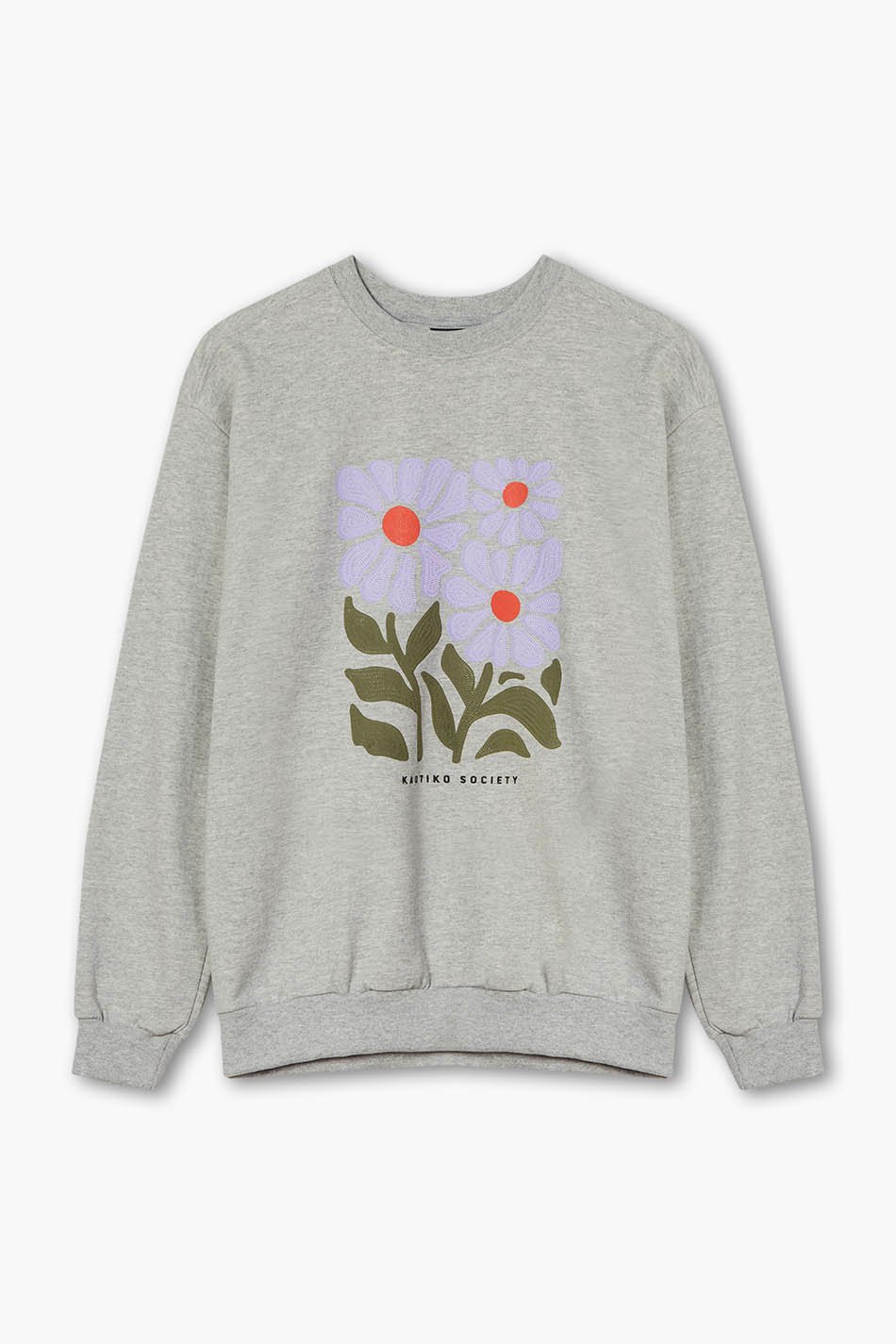 Sweat Fleurs Grey