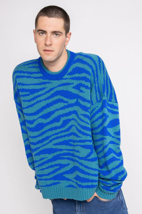 Pull Zebra Blue