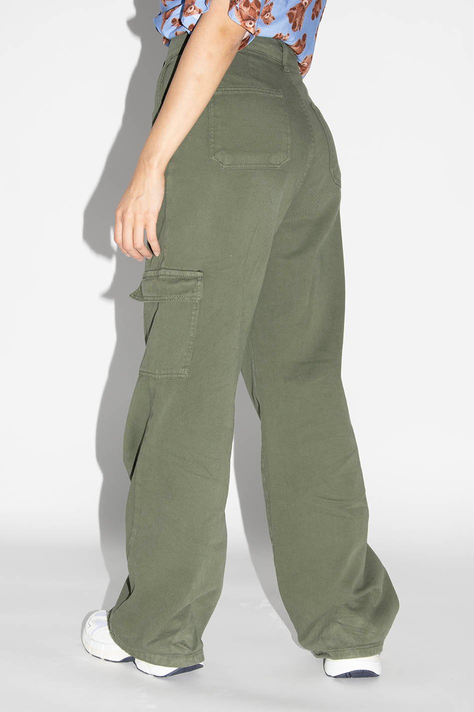 Pantalon Cargo Wide Leg Army