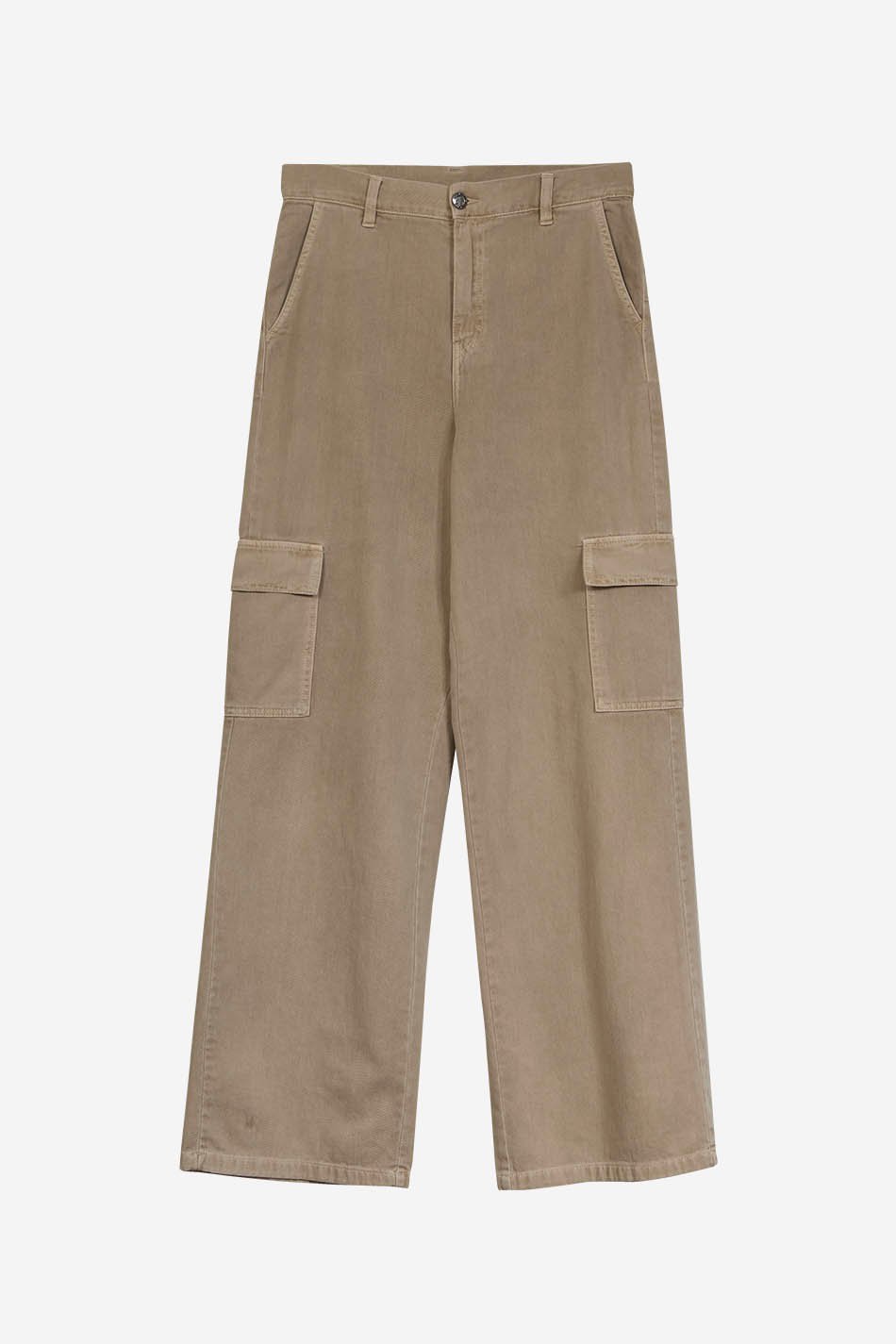 Pantalon Cargo Wide Leg Ivory