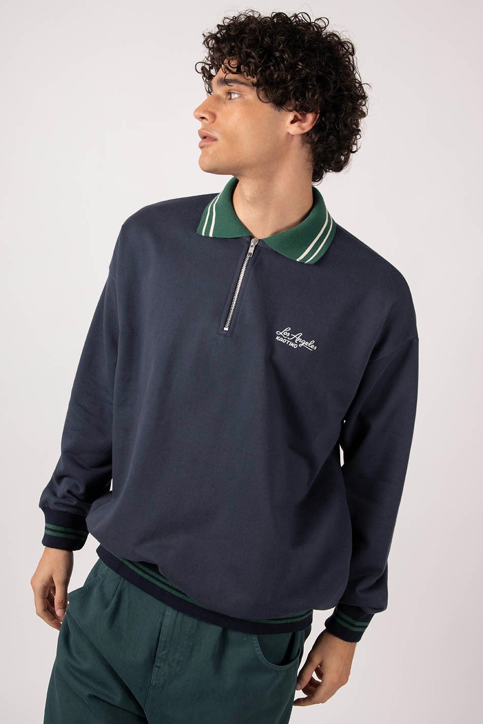 Sweat-shirt Los Angeles Navy/ Green