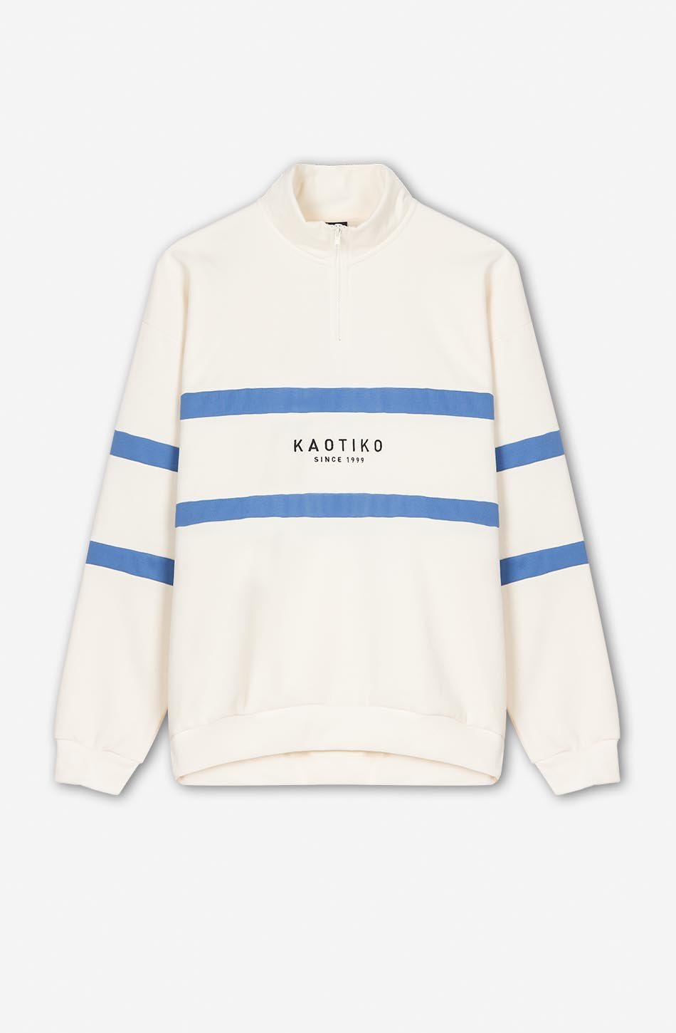 Sweat-shirt Berwin Ivory / Blue Ink