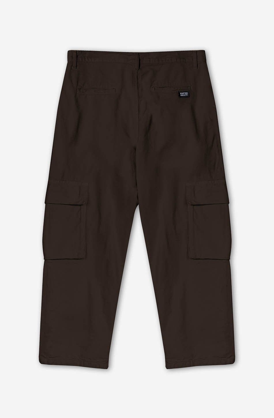 Pantalon Cargo Relaxed Canvas Brown