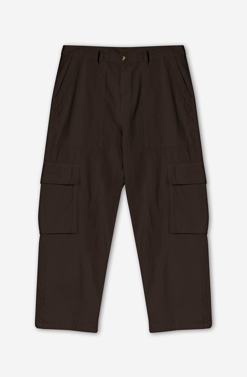 Pantalon Cargo Relaxed Canvas Brown