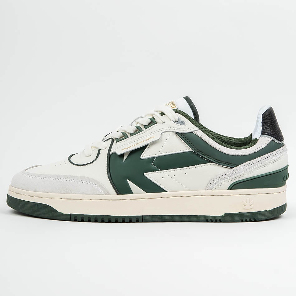 Baskets Kaotiko Boston Piping Off White / Grass Green