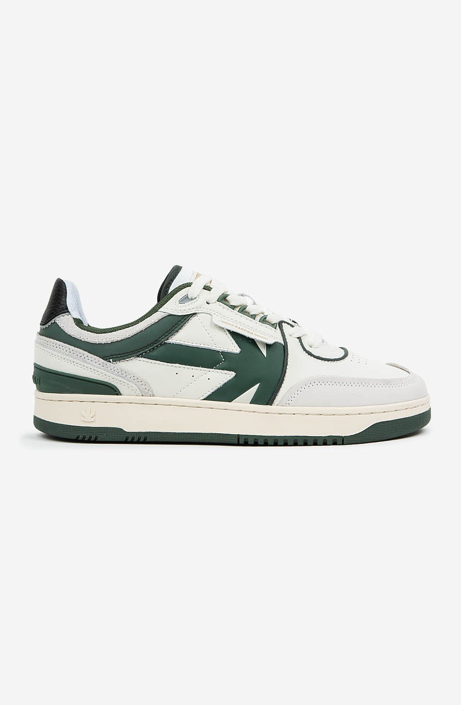 Baskets Kaotiko Boston Piping Off White / Grass Green