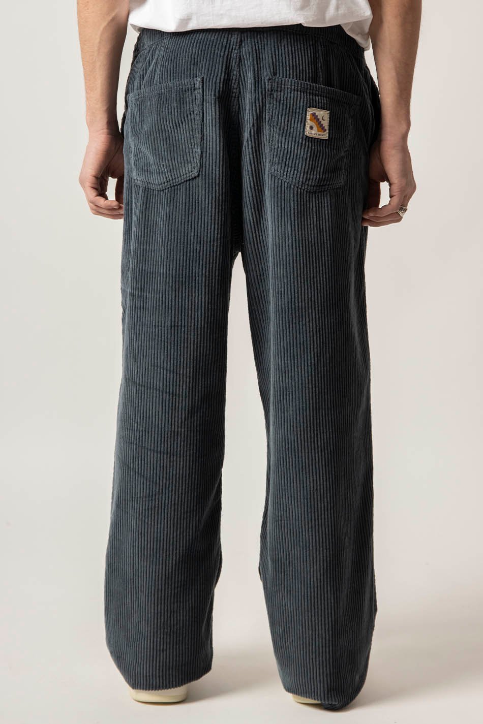 Pantalon Casual Corduroy Ladder Bluish-Grey