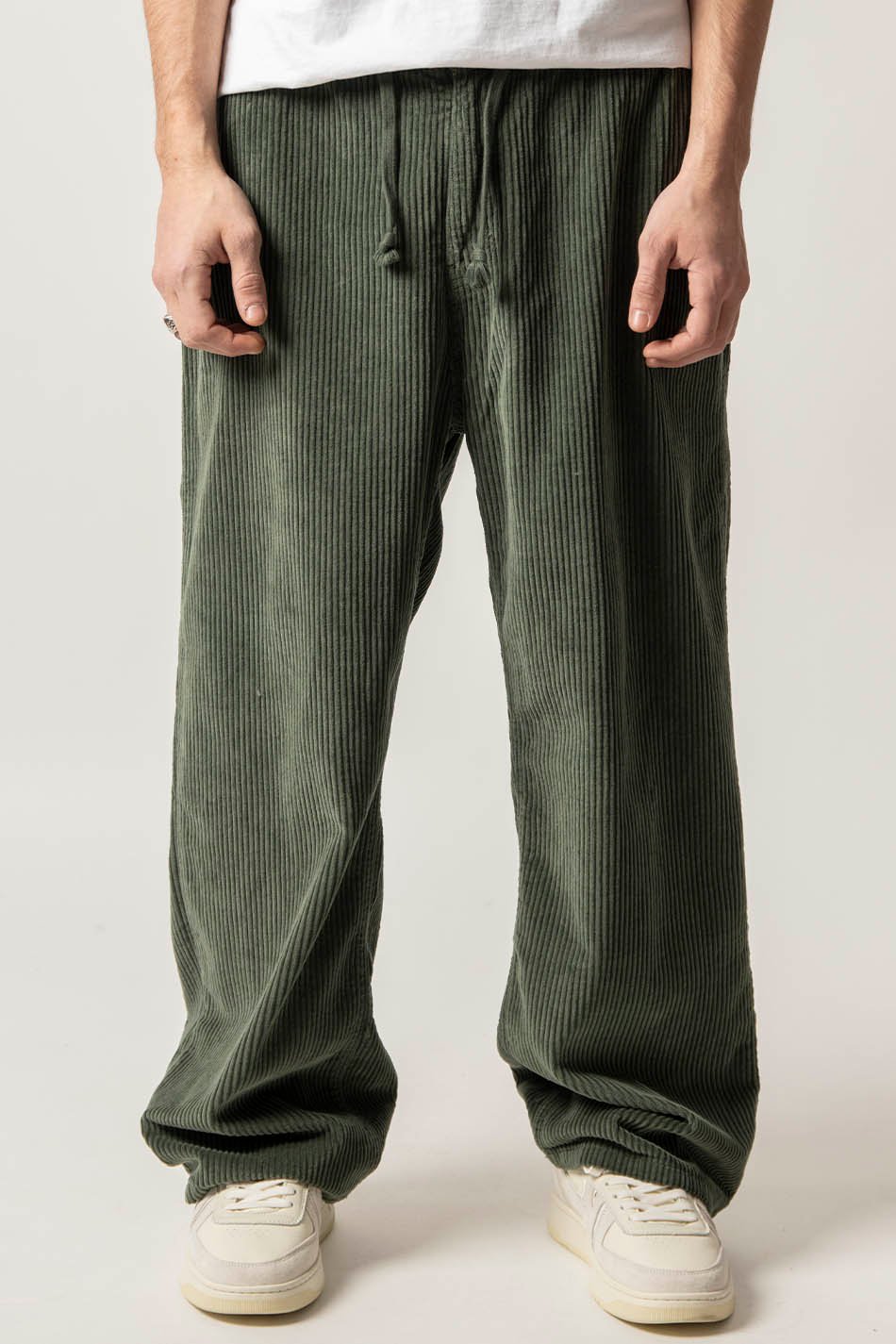 Pantalon Casual Corduroy Ladder Kaki