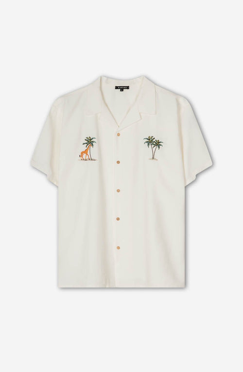 Camisa Palm Safari White