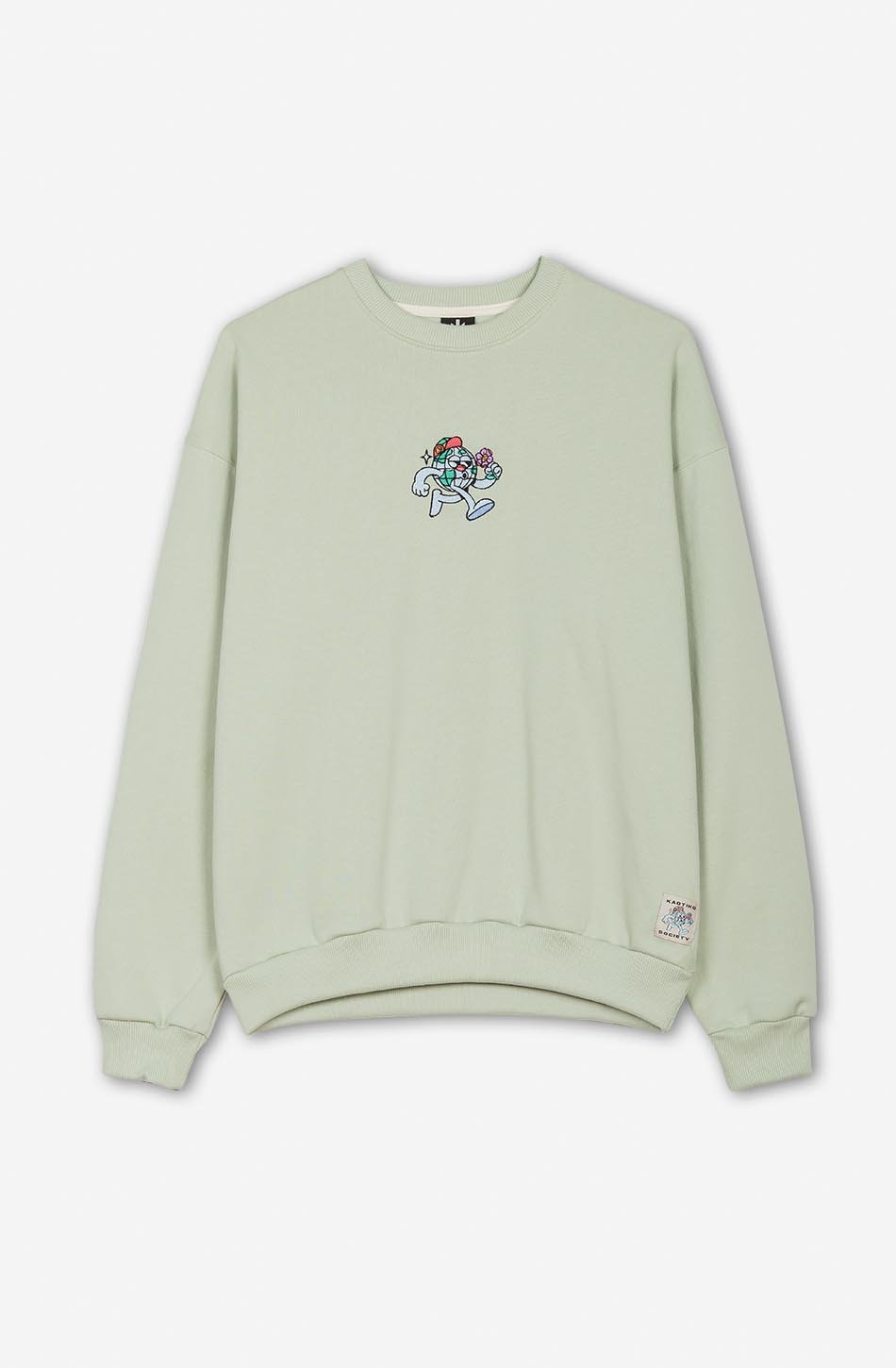 Sweat-shirt World Palid Green