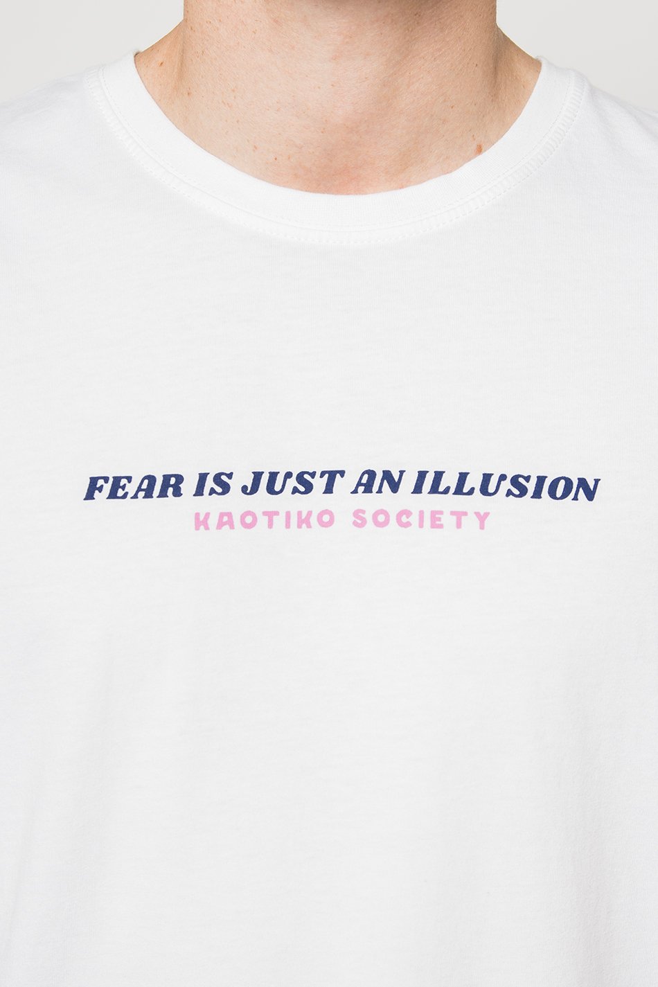 Tee-shirt Washed Fearless White