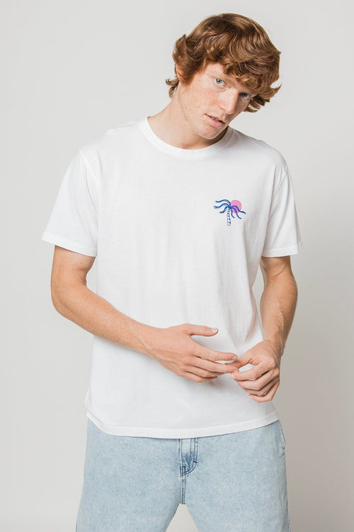 White Serving Good Washed T-Shirt