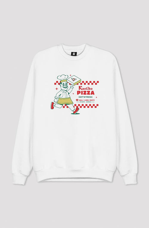 Sudadera Hot Pizza White