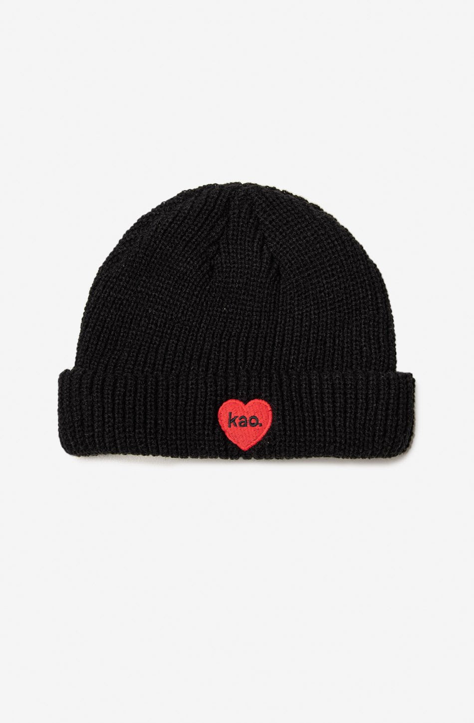 Bonnet Heart Red Kao Black