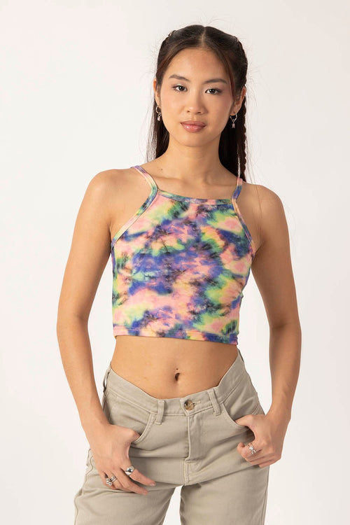 Träger-Crop Top Bunt